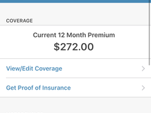 94 FXSTC, full coverage $50 deductable
Geico