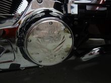 Custom Derby Cover from Mountain Machines and Motorcycle.