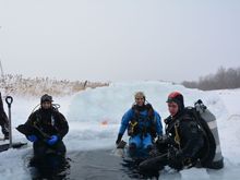 the three of us instructor/trainer marc on the right tristan center