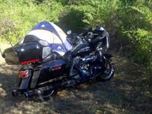 Camping at the Redwood Run, Piercy, CA, June 2012.