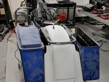 Stretched fender without lights tag set up