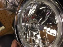 New headlight with crooked bulb