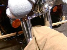 Used this jig to hold oak V-block drilling template/"bushings" at the right angle and height.