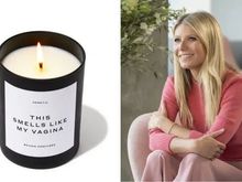 This Smells Like My Vagina candle that Gwyneth Paltrow was selling on Goop, and Gwyneth Composite: Goop & Netflix