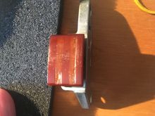 This is bikes outer cam tensioner pad, 16 years old and 15.000 miles on it. I would say about 1 mm3 of material has left it. I hope it was picked up by one of the oil filters through the years, so it is not hiding in the oil pan waiting to destroy the new Feuling oil pump at the coming start up.