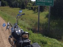 Out to Embarrass WI.