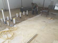 Bathroom before walls