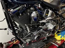 Floorboards and controls on