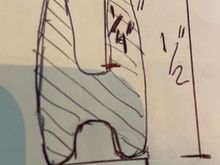 Rough Cross Section Dimensions p/n 76119-95