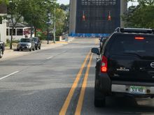 Stopped by the draw bridge in Charleviox,mi. On the return trip.