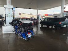 Cut Bank, Montana... Everybody ducted to get out of the hail storm Period if the stuff in the bags doesn’t get wet in this rain storm… It doesn’t get wet.