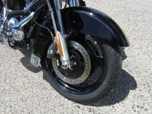Street Glide wheels Powder Coated Black.