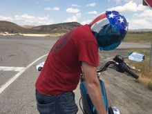 This picture describes my enjoyment of running out of fuel, which only happened a handful of times. I believe this time was in UTAH just east of Salt Lake.