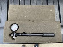 HD air shocks air pump.  Still has protective plastic on gauge face. 