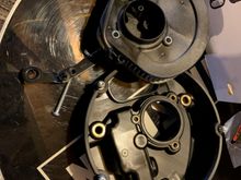 Stock '18 Sport Glide air cleaner back and filter - no cover