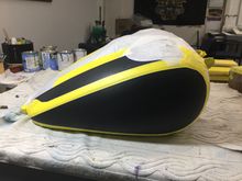 tank prepped for base coats