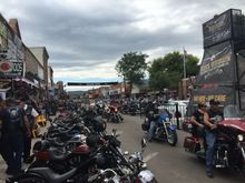 Downtown Sturgis.  This is Saturday, before the rally actually began.