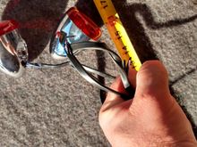 Red lenses with short wiring..