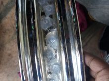 sealed the spokes with a dab of silicon glue