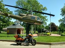 Stopped at a War Memorial.