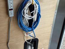 Cord and rope storage, vent, pass-through, passenger rear by door.