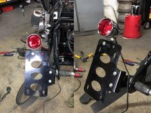 Plate and tail light mock up 