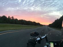 Sunrise in Florida, at the end of a coast to coast ride.