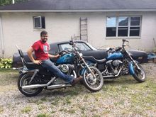 This photo helps explain why it took so long for me to buy my sportie, I really had to have mine in the hard candy blue.