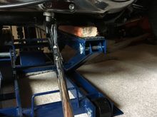 piece of timber to keep the bike level