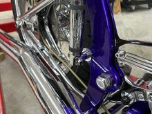 So they match the flames on the tank and front fender so what the hay why not ! They where free from the cabinet !!!LOL 