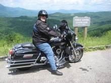 Just riding back down the mountain looking for a place for a late lunch.