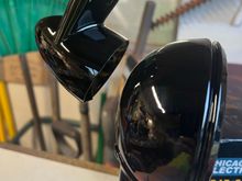 small housing = Paint
Larger housing = Powder coat