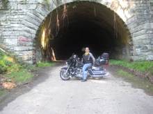 The end of The Road to Nowhere in Bryson City, NC.
