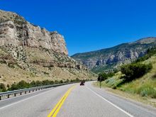 US Hwy 20, Wind River Canyon south of Thermopolis WY