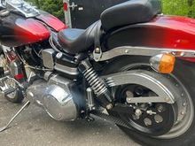 this machine was slightly customised after it fell off a trailer while being transported to a Bike Show !!