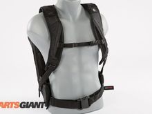 Adjustable shoulder, chest and waist straps.