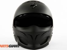 Helmet with the visor up.
