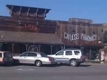 Yes...the Saloon is next to the Pharmacy. LOL! The whole town has amazing food too. 