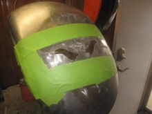 3 cutout eyes harley rocker paint