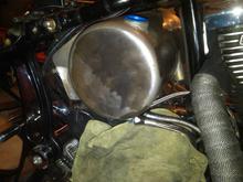 Round oil tank