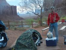 camping in the backyard