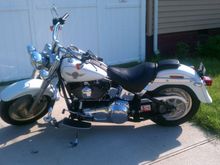 2005 Fat Boy FLSTF 15th Anniversary Edition Glacier White Pearl