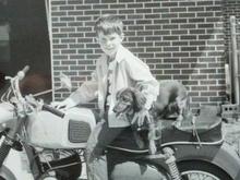 1971.  On my Dad's Puch motorcycle he bought from Sears and Roebuck.