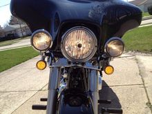 HD Spots &amp; Custom Dynamics LED turn signals (smoked lenses for both) - Lit Up