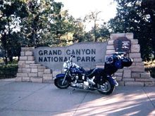 Pappy my 1992 Fatboy at the Grand Canyon in 1994