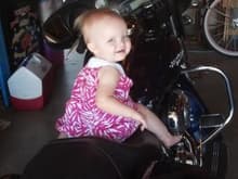 My Daughter on a 2012 Street Glide - 13 months old - 9-1-2012