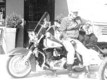1960 biker on a 2008 Street Bob