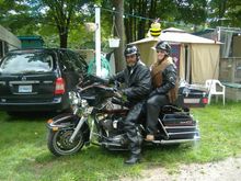 ME AND DEB OFF TO THE RAT RALLY
