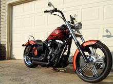 2011 Sedona orange wide glide.