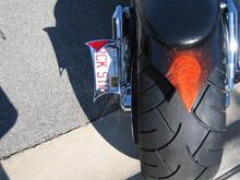 rear fender and plate